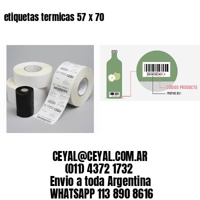 etiquetas termicas 57 x 70