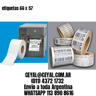 etiquetas 66 x 57