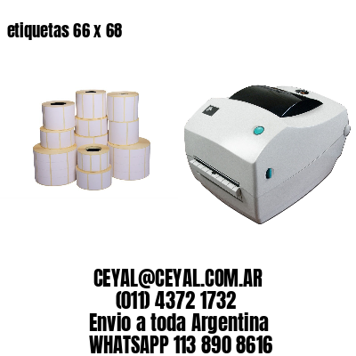 etiquetas 66 x 68