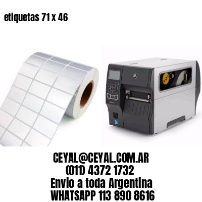 etiquetas 71 x 46