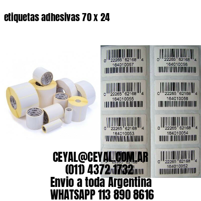 etiquetas adhesivas 70 x 24
