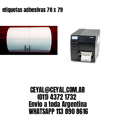 etiquetas adhesivas 70 x 79