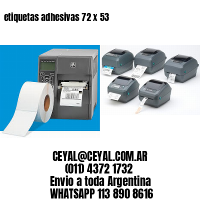 etiquetas adhesivas 72 x 53