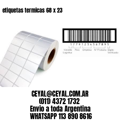etiquetas termicas 68 x 23