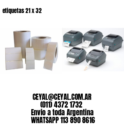 etiquetas 21 x 32