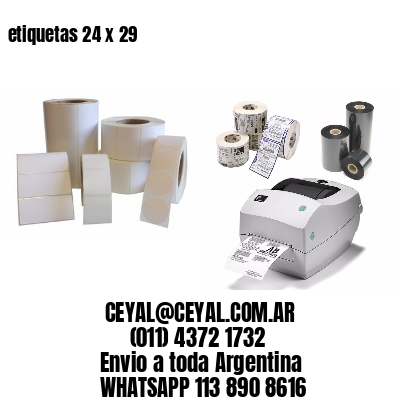 etiquetas 24 x 29