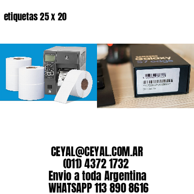 etiquetas 25 x 20