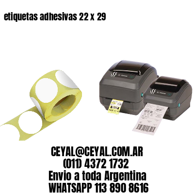 etiquetas adhesivas 22 x 29