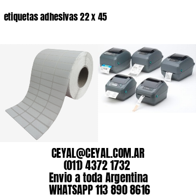 etiquetas adhesivas 22 x 45
