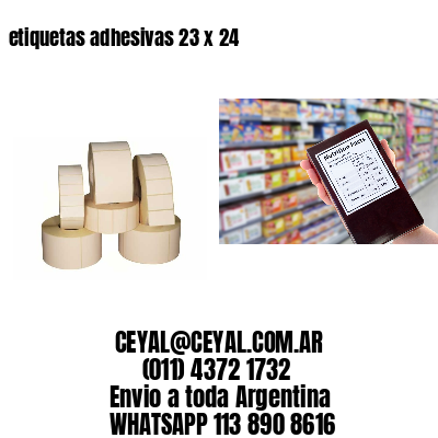 etiquetas adhesivas 23 x 24
