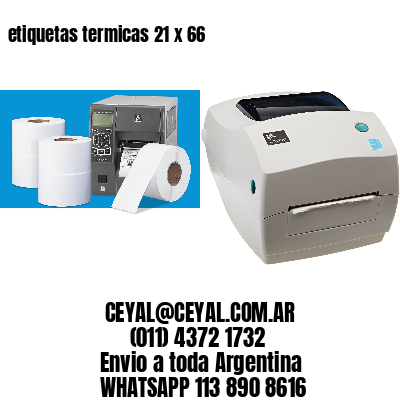 etiquetas termicas 21 x 66