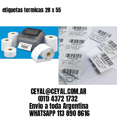 etiquetas termicas 28 x 55