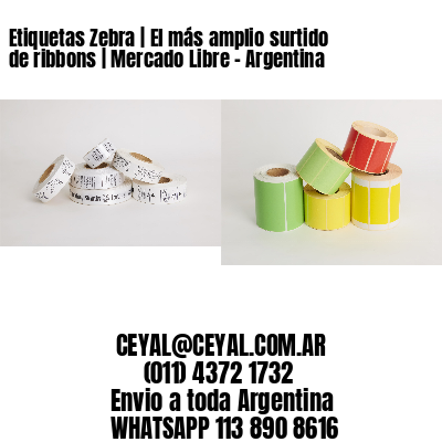 Etiquetas Zebra | El más amplio surtido de ribbons | Mercado Libre – Argentina