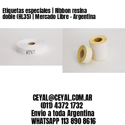 Etiquetas especiales | Ribbon resina doble (HL35) | Mercado Libre – Argentina