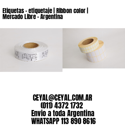 Etiquetas – etiquetaje | Ribbon color | Mercado Libre – Argentina