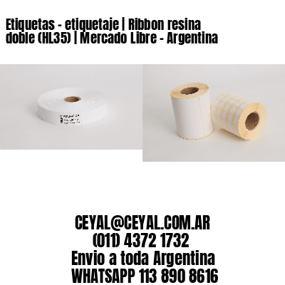 Etiquetas – etiquetaje | Ribbon resina doble (HL35) | Mercado Libre – Argentina