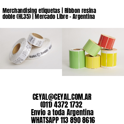 Merchandising etiquetas | Ribbon resina doble (HL35) | Mercado Libre – Argentina