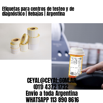 Etiquetas para centros de testeo y de diagnóstico | Rebajas | Argentina