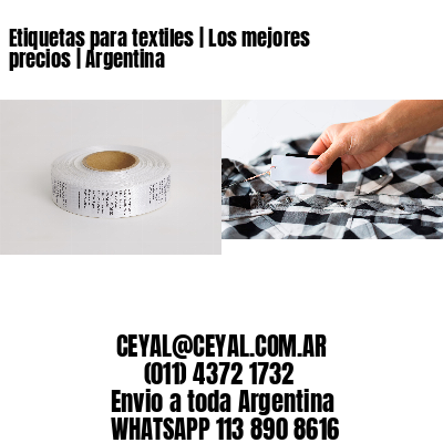 Etiquetas para textiles | Los mejores precios | Argentina