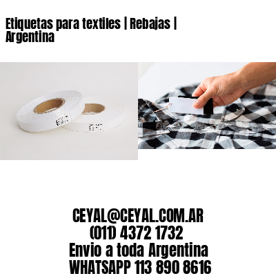 Etiquetas para textiles | Rebajas | Argentina