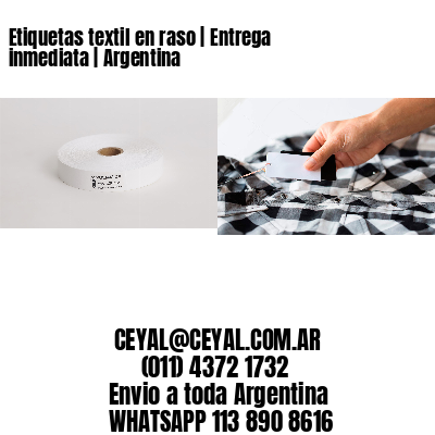 Etiquetas textil en raso | Entrega inmediata | Argentina
