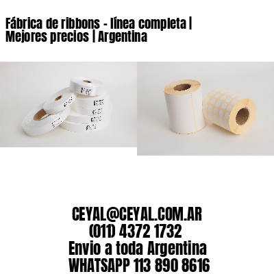 Fábrica de ribbons – línea completa | Mejores precios | Argentina