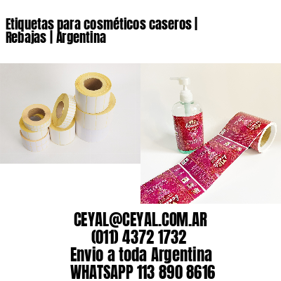 Etiquetas para cosméticos caseros | Rebajas | Argentina