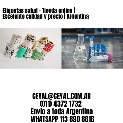 Etiquetas salud - Tienda online | Excelente calidad y precio | Argentina