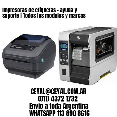 Impresoras de etiquetas – ayuda y soporte | Todos los modelos y marcas