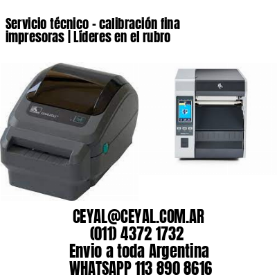 Servicio técnico – calibración fina impresoras | Líderes en el rubro