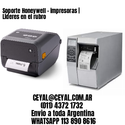 Soporte Honeywell – impresoras | Líderes en el rubro