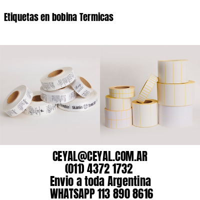 Etiquetas en bobina Termicas