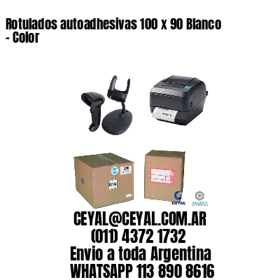Rotulados autoadhesivas 100 x 90 Blanco – Color