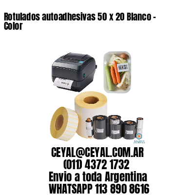 Rotulados autoadhesivas 50 x 20 Blanco – Color