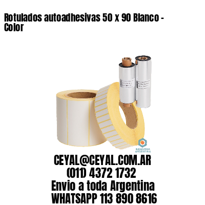 Rotulados autoadhesivas 50 x 90 Blanco – Color