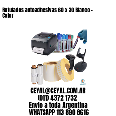 Rotulados autoadhesivas 60 x 30 Blanco – Color
