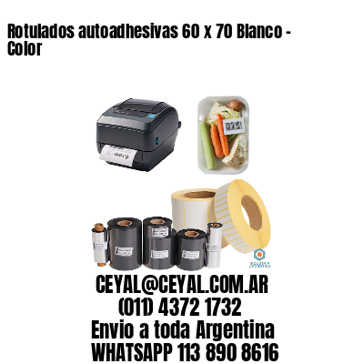 Rotulados autoadhesivas 60 x 70 Blanco – Color