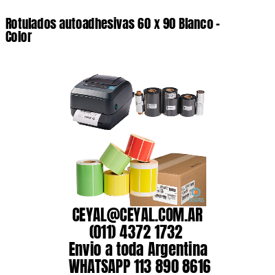 Rotulados autoadhesivas 60 x 90 Blanco – Color