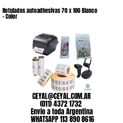 Rotulados autoadhesivas 70 x 100 Blanco – Color