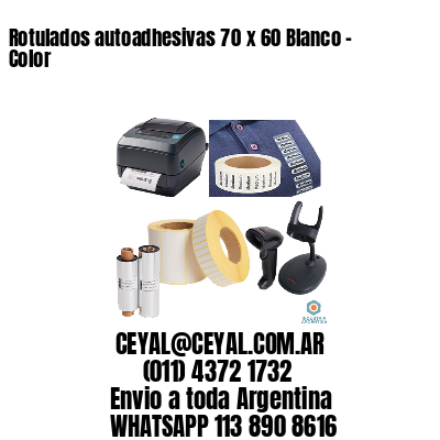 Rotulados autoadhesivas 70 x 60 Blanco – Color
