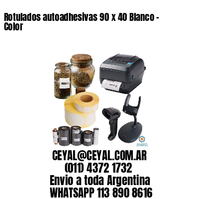 Rotulados autoadhesivas 90 x 40 Blanco – Color