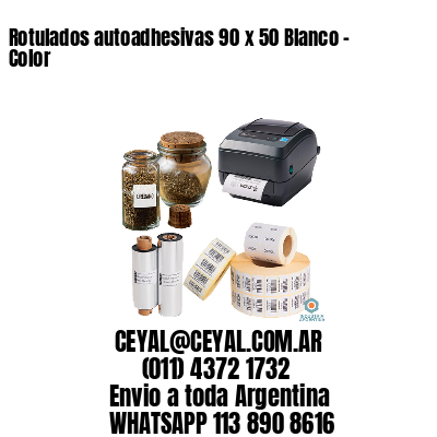 Rotulados autoadhesivas 90 x 50 Blanco – Color
