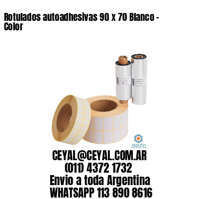 Rotulados autoadhesivas 90 x 70 Blanco – Color