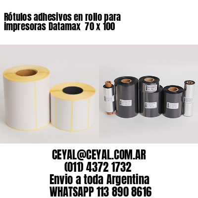 Rótulos adhesivos en rollo para impresoras Datamax  70 x 100