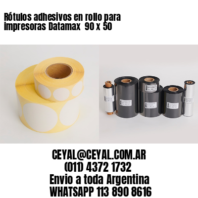 Rótulos adhesivos en rollo para impresoras Datamax  90 x 50