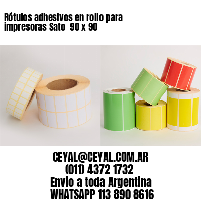 Rótulos adhesivos en rollo para impresoras Sato  90 x 90