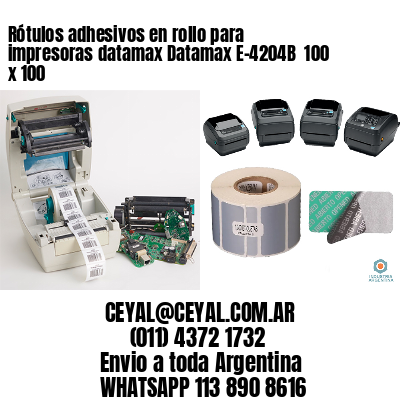 Rótulos adhesivos en rollo para impresoras datamax Datamax E-4204B  100 x 100