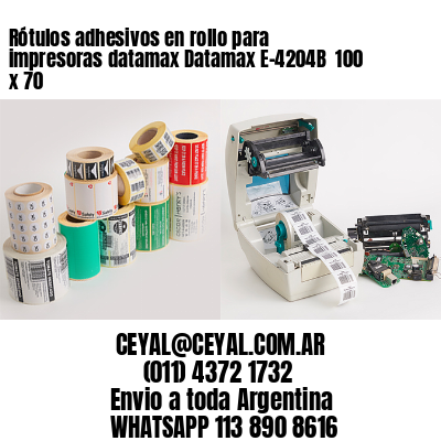 Rótulos adhesivos en rollo para impresoras datamax Datamax E-4204B  100 x 70