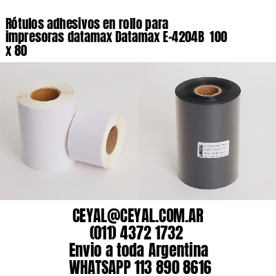 Rótulos adhesivos en rollo para impresoras datamax Datamax E-4204B  100 x 80