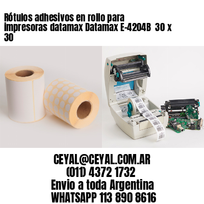 Rótulos adhesivos en rollo para impresoras datamax Datamax E-4204B  30 x 30 
